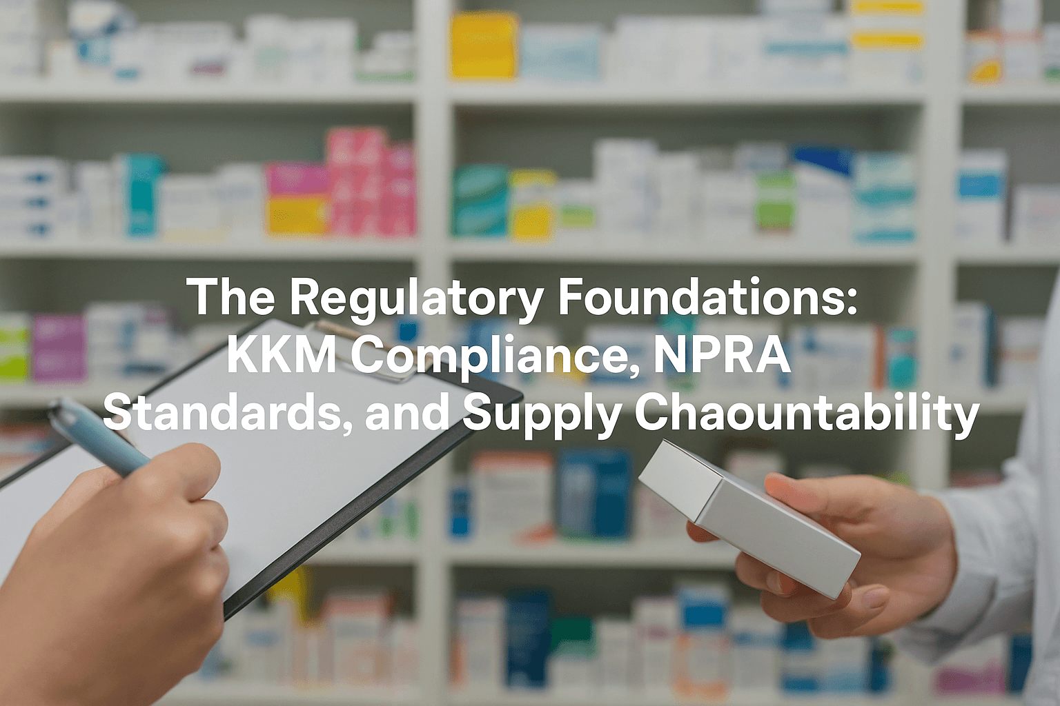 The Regulatory Foundations Kkm Compliance, Npra Standards, And Supply Chain Accountability