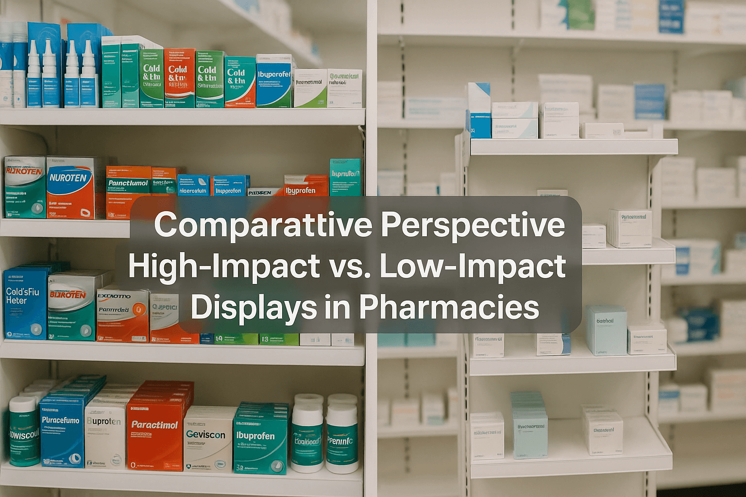 Comparative Perspective High Impact Vs. Low Impact Displays In Pharmacies Comparative Perspective High Impact Vs. Low Impact Displays In Pharmacies