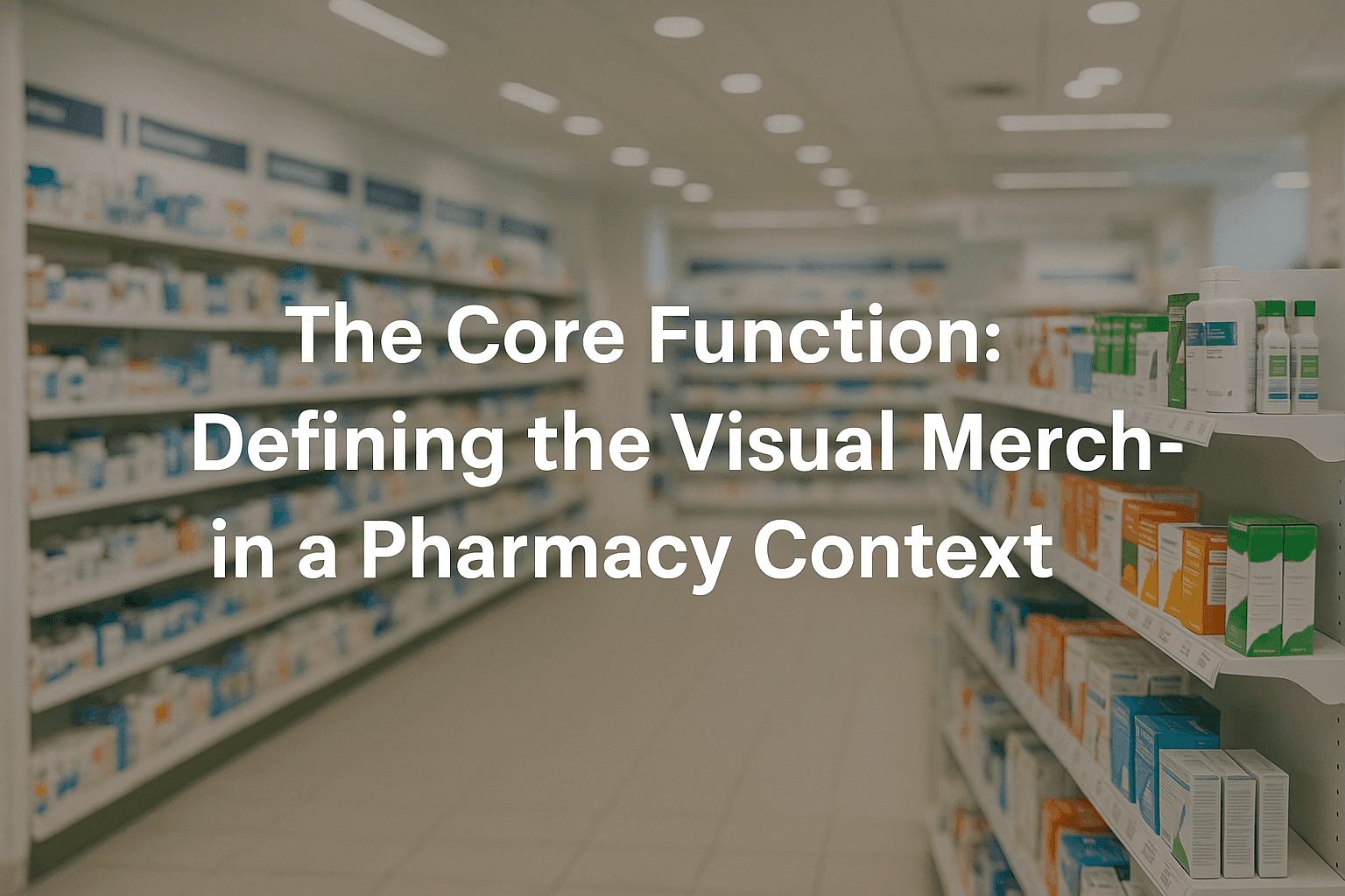 The Core Function Defining The Visual Merchandiser In A Pharmacy Context The Core Function Defining The Visual Merchandiser In A Pharmacy Context