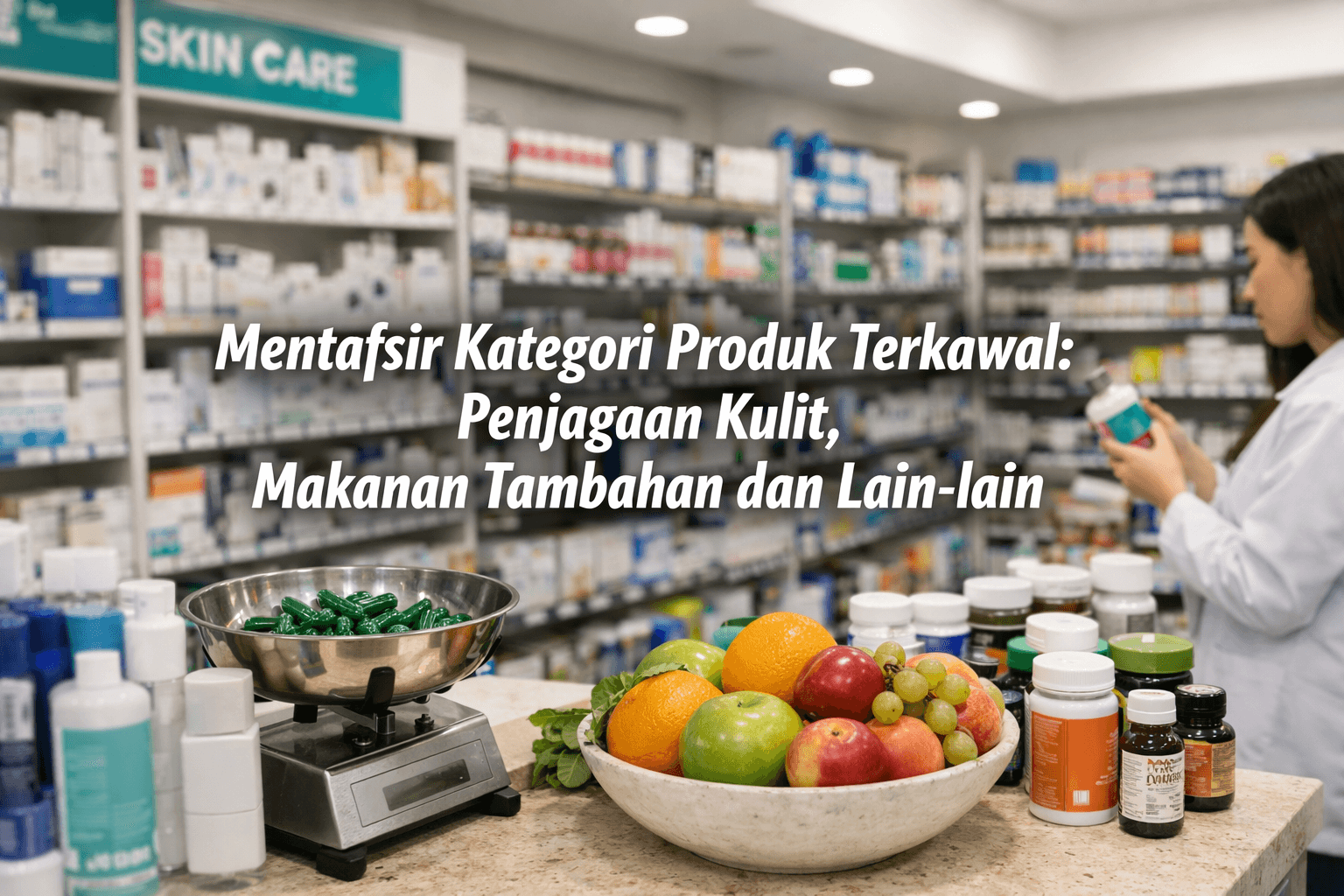 Mentafsir Kategori Produk Terkawal Penjagaan Kulit, Makanan Tambahan Dan Lain Lain