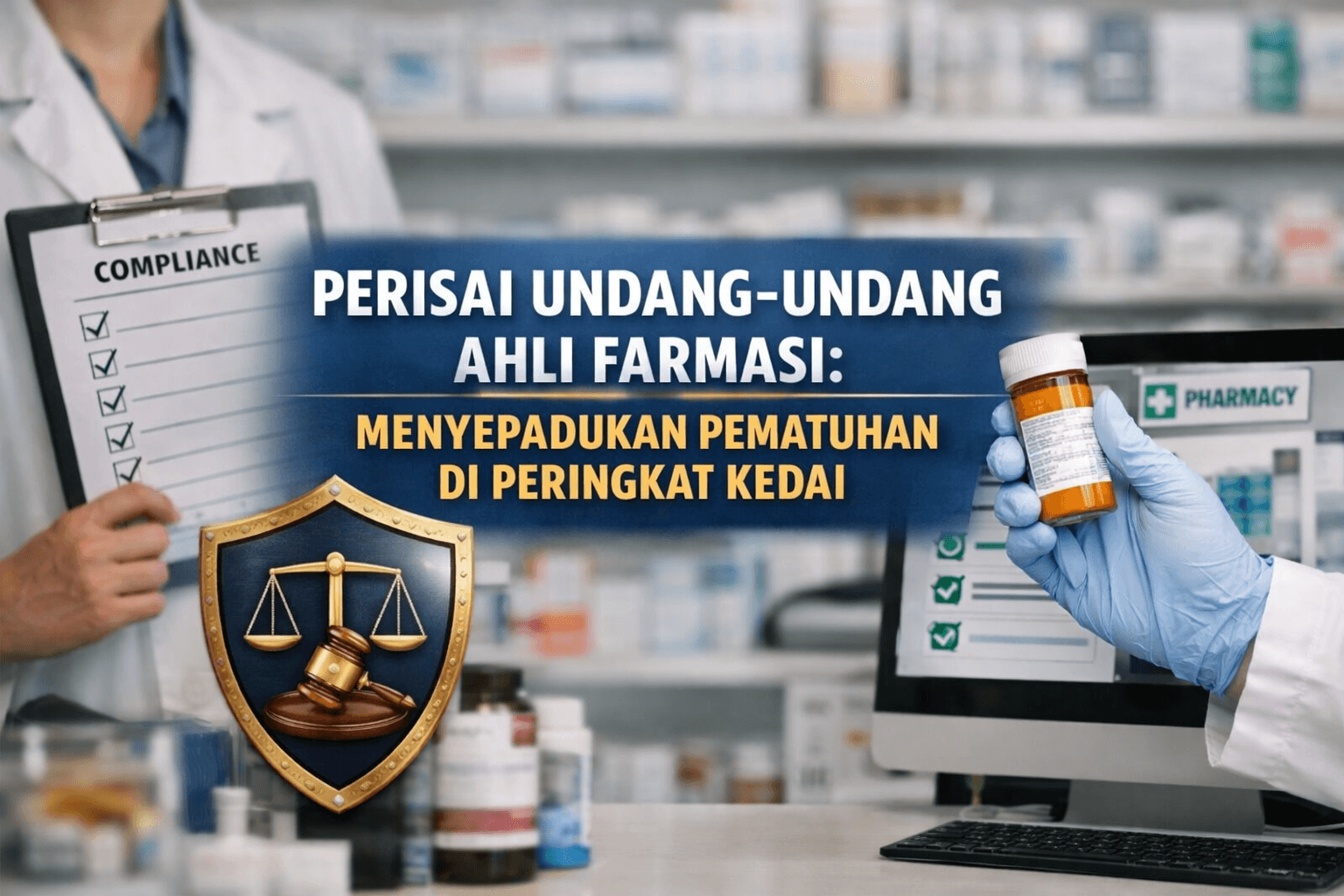 Perisai Undang Undang Ahli Farmasi Menyepadukan Pematuhan Di Peringkat Kedai