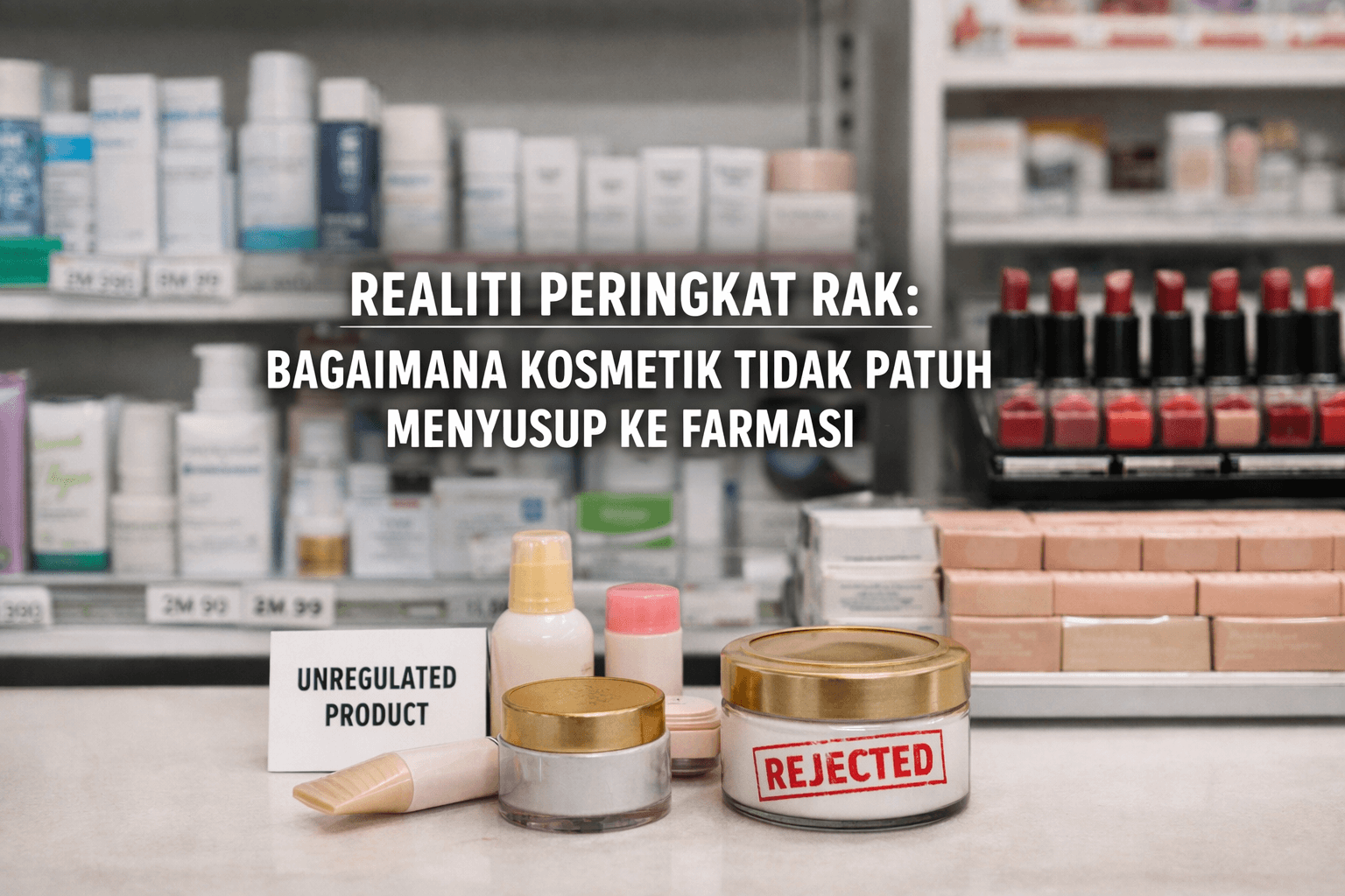 Realiti Peringkat Rak Bagaimana Kosmetik Tidak Patuh Menyusup Ke Farmasi