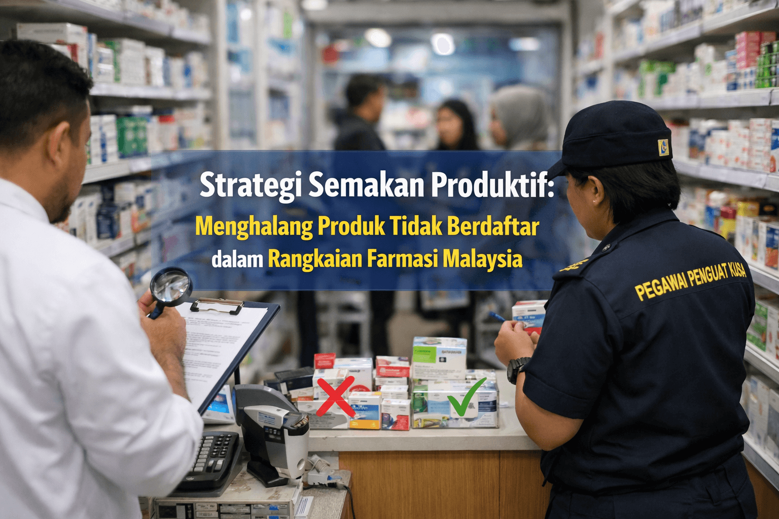 Strategi Semakan Produktif Menghalang Produk Tidak Berdaftar Dalam Rangkaian Farmasi Malaysia