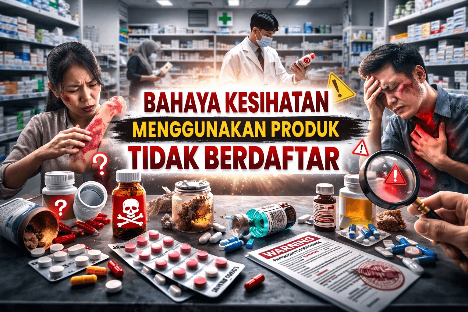 Bahaya Kesihatan Menggunakan Produk Tidak Berdaftar Bahaya Kesihatan Menggunakan Produk Tidak Berdaftar