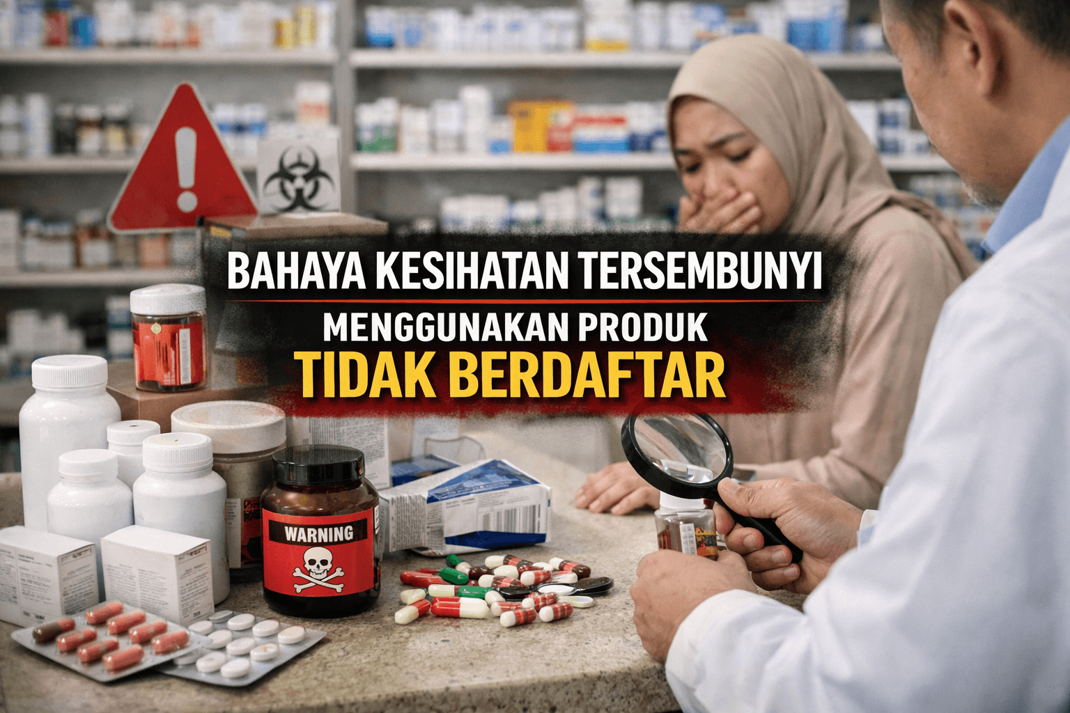 Bahaya Kesihatan Tersembunyi Menggunakan Produk Tidak Berdaftar Bahaya Kesihatan Tersembunyi Menggunakan Produk Tidak Berdaftar