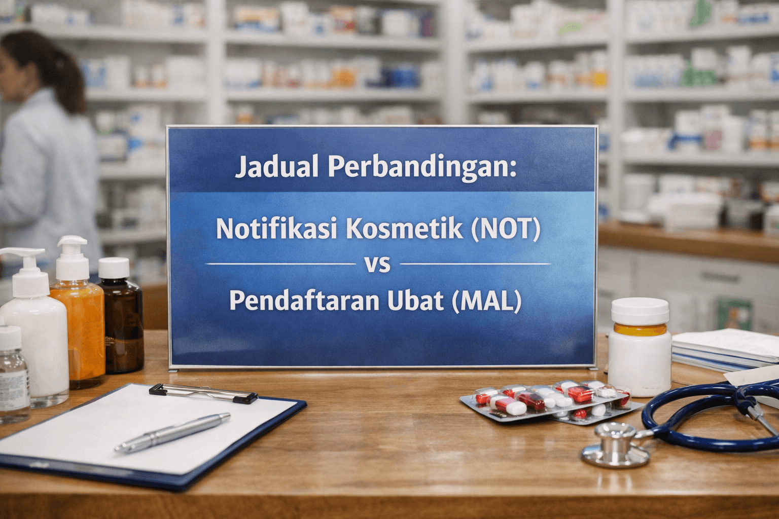 Jadual Perbandingan Notifikasi Kosmetik (Not) Vs Pendaftaran Ubat (Mal) Jadual Perbandingan Notifikasi Kosmetik (Not) Vs Pendaftaran Ubat (Mal)