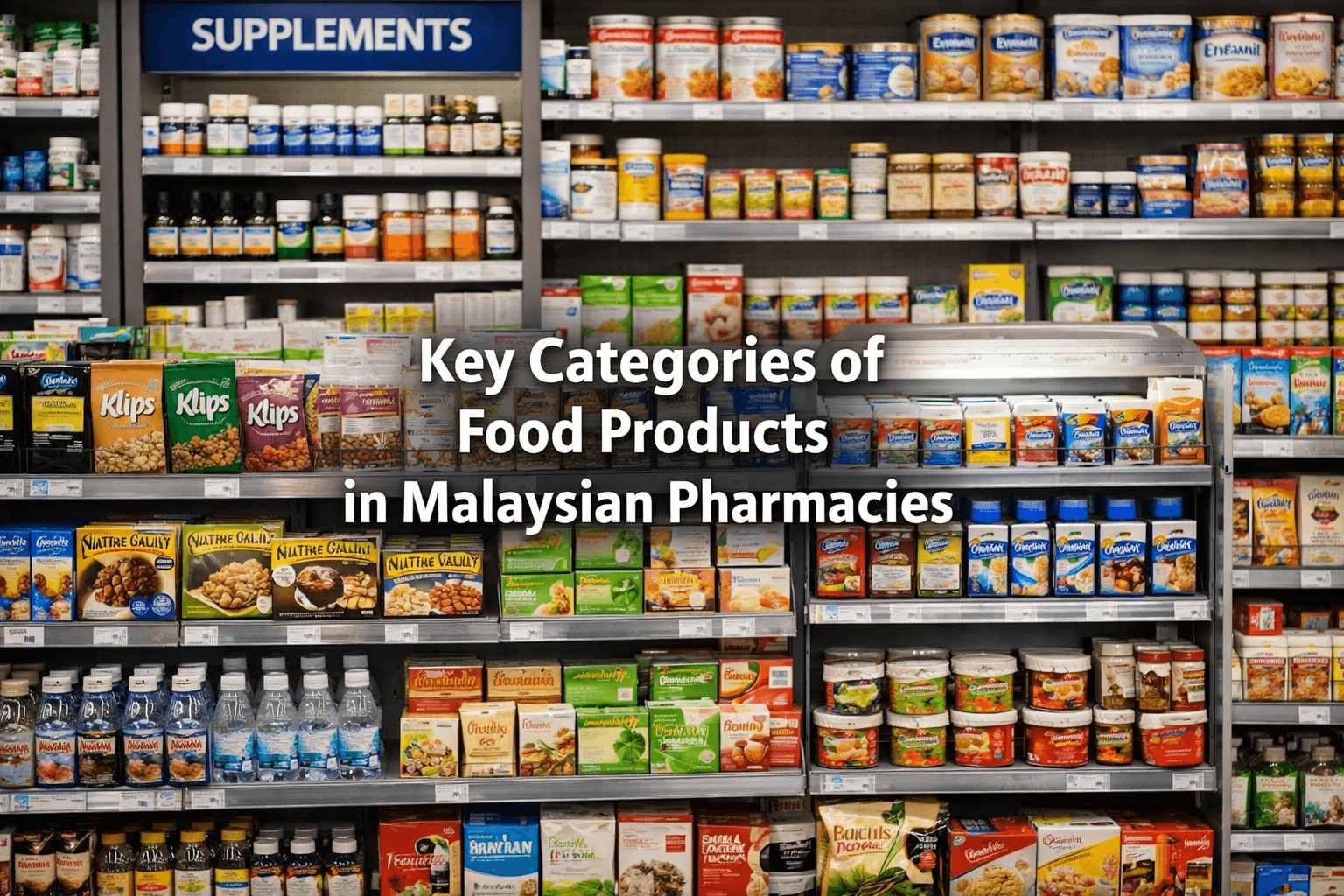 Key Categories Of Food Products In Malaysian Pharmacies