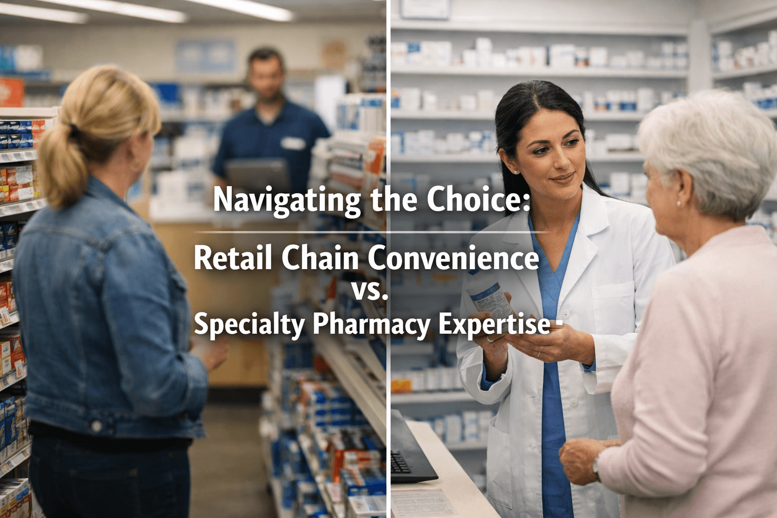 Navigating The Choice Retail Chain Convenience Vs. Specialty Pharmacy Expertise Navigating The Choice Retail Chain Convenience Vs. Specialty Pharmacy Expertise