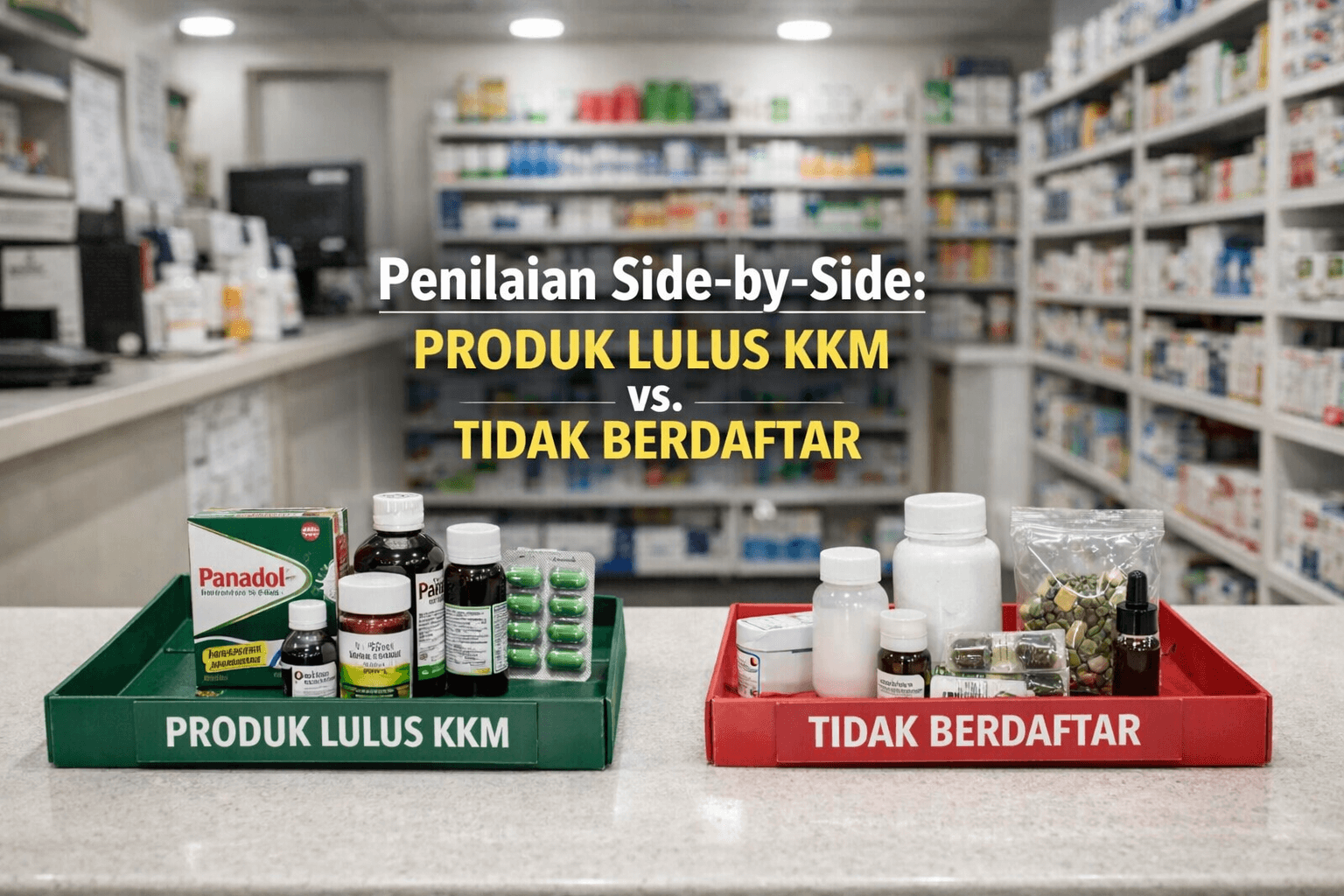 Penilaian Side By Side Produk Lulus Kkm Vs. Tidak Berdaftar