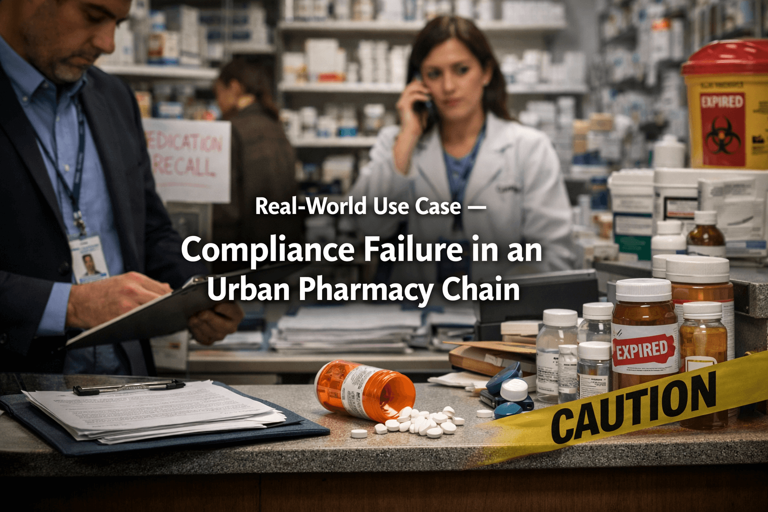 Real World Use Case — Compliance Failure In An Urban Pharmacy Chain Real World Use Case — Compliance Failure In An Urban Pharmacy Chain
